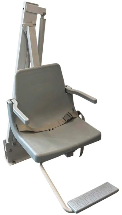 Front View Global Pool Products  Proformance P-375 Pool Lift ADA Compliant Aquatic Access Solution for In-Ground Pools