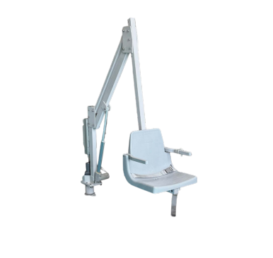 Side View Global Pool Product R-375 Rotational Pool Lift for Durable ADA-Compliant Pool Accessibility