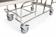 Graham Field Bariatric Transport Stretcher With Black Cushion And Heavy-Duty Metal Frame Adjustable Caster Wheels