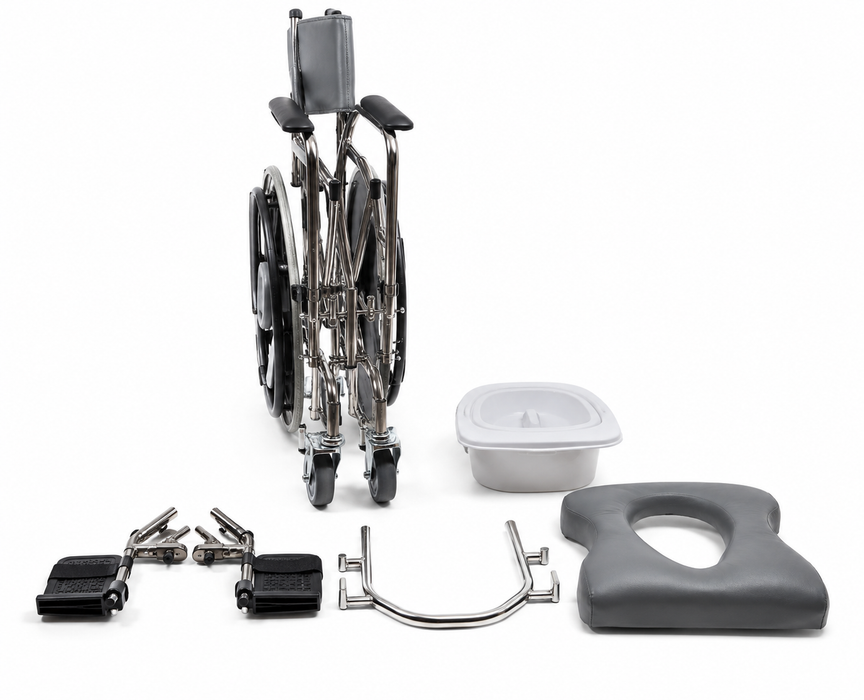 Graham Field Folding Rehab Shower Commode With Removable Components 
