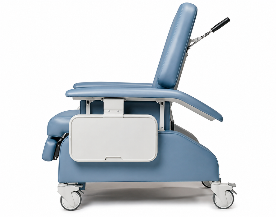 Graham Field Extra Wide Drop-Arm Clinical Care Recliner FR587WD Series Extra-Wide Medical Recliner Side View Main Image