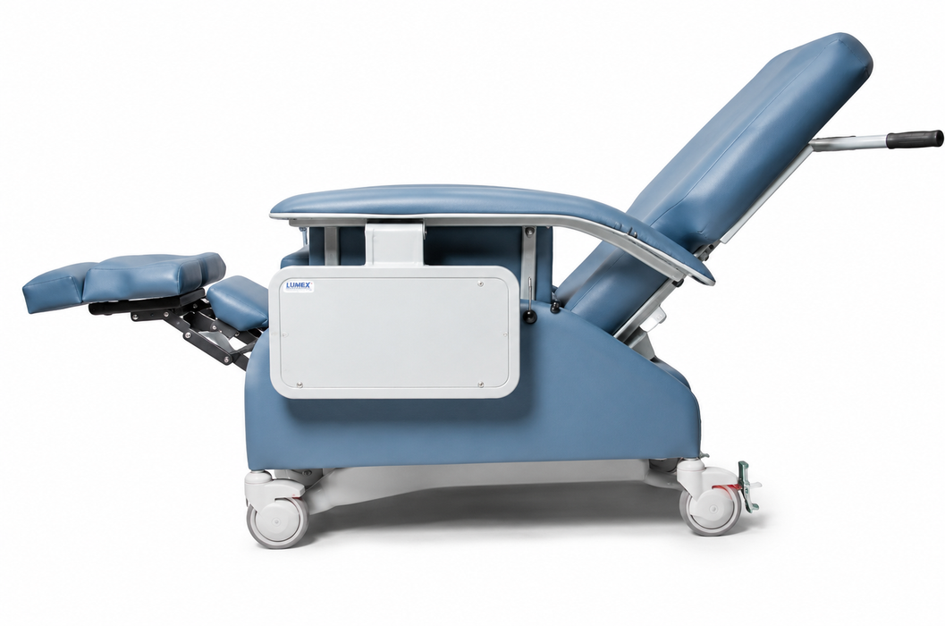 Graham Field Extra Wide Drop-Arm Clinical Care Recliner FR587WDH Series Incline View 