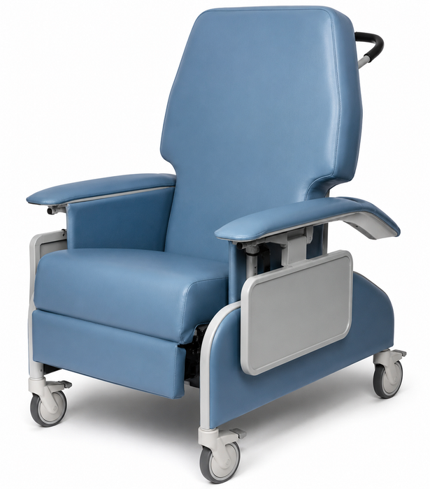 Graham Field Extra Wide Drop-Arm Clinical Care Recliner FR587WDH Series Front Photo