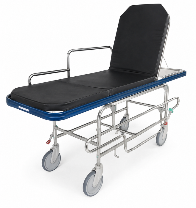 Graham Field General Duty Transport Stretcher Pad With Raised Backrest 