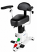 Graham Field Hausted Surgical Stool With Black Contoured Seat And Backrest Side View