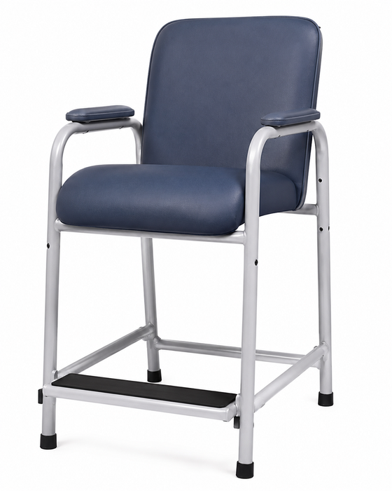 Graham Field Lumex Everyday Hip Chair With Blue Padded Seat And Adjustable Footrest 