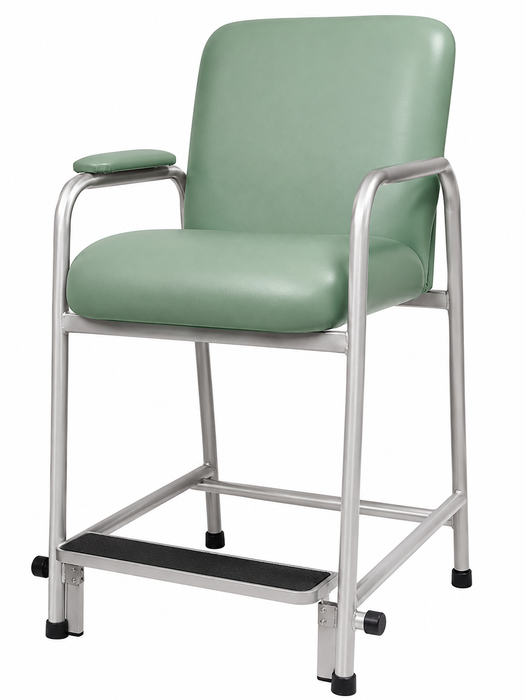 Graham Field Lumex Everyday Hip Chair With Blue Upholstery And Silver Metal Frame Jade 