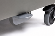 Graham Field Lumex Ortho-Biotic II Recliner FR597G Series Side View With Folding Tray Wheel Image