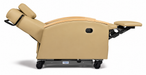 Graham Field Lumex Ortho-Biotic II Recliner FR597P Series With Wood Arm Caps And Wheels Flat Image