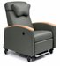 Graham Field Lumex Ortho-Biotic II Recliner FR597P Series With Gray Upholstery And Wood Armrests Main Image