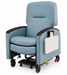 Graham Field Pivot-Arm Clinical Care Recliner HM FR601UH With Footplate And Mobility Casters Ice Blue Image