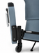 Graham Field Lumex Pivot-Arm Recliner Chair FR601U Purple Medical Recliner With Mobile Base Close Up View 