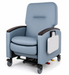 Graham Field Lumex Pivot-Arm Recliner Chair FR601U Purple Clinical Recliner With Side Table Ice Blue