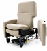 Graham Field Lumex Pivot-Arm Recliner Chair FR601U With Padded Backrest And Wide Seat Latch Side Open Outward Position 