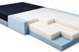 Graham Field Lumex Select Comfort 600 Series Tri-Laminate Foam Mattress With Pressure Redistribution Support Close Up 