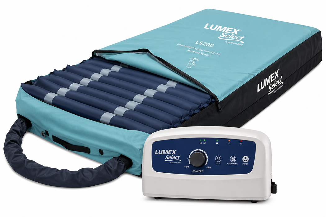 Graham Field Lumex Select LS200 Pressure Relief Mattress With Air Cells And Digital Control Pump Air Mattress 