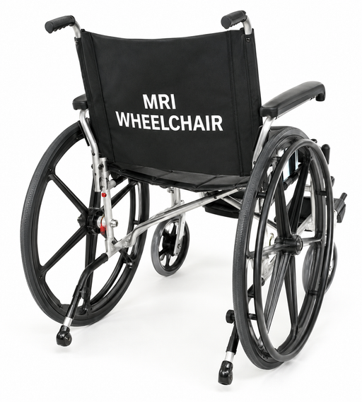 Graham Field MRI Safe Wheelchair With Padded Armrests And Swingaway Footrests