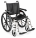 Graham Field MRI Transport Wheelchair With Black Nylon Upholstery Side View 