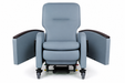 Graham Field Lumex Pivot-Arm Clinical Care Recliner With Pivot Arm And Folding Tray Both Arm Positioned Outward 