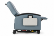 Graham Field Lumex Pivot-Arm Clinical Care Recliner With Cushioned Seat And Footrest Side View 