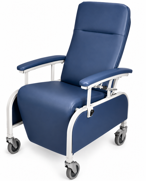 Graham Field Preferred Care Recliner Series Drop-Arm Infinite Positioning for Extended Care Blue Ridge 