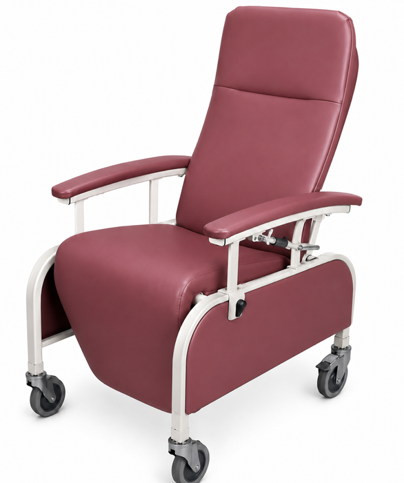 Graham Field Preferred Care Recliner Series Drop-Arm Infinite Positioning and Easy Lateral Transfer Rosewood
