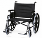 Graham Field Regency 450 Heavy-Duty Wheelchair With Footrests And Padded Armrests Side View 