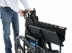 Graham Field Regency 450R Heavy-Duty Wheelchair With Non-Marking Rear Tires Foldable Chair 