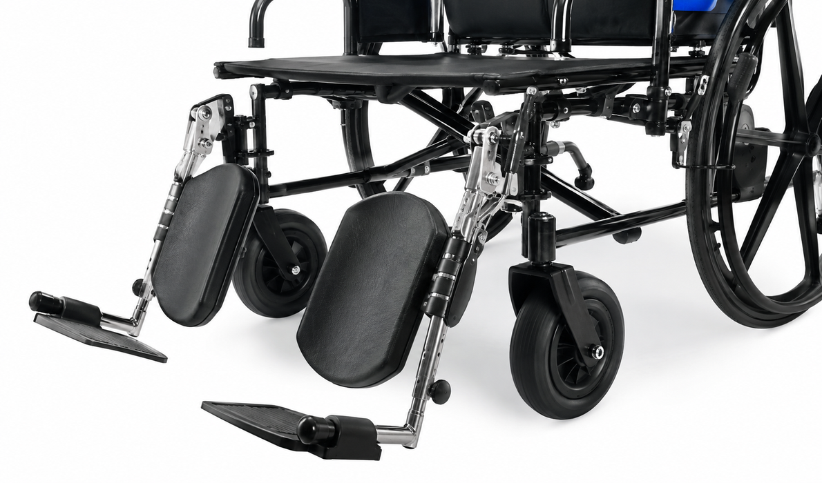 Graham Field Regency 450R Reclining Wheelchair With Reinforced Steel Frame Pedal Footrest 