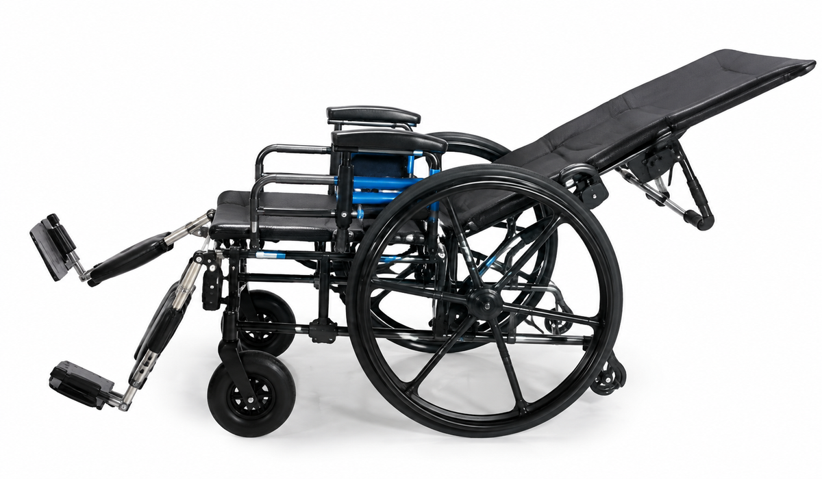 Graham Field Regency 450R Reclining Wheelchair With Removable Headrest Recline Position 