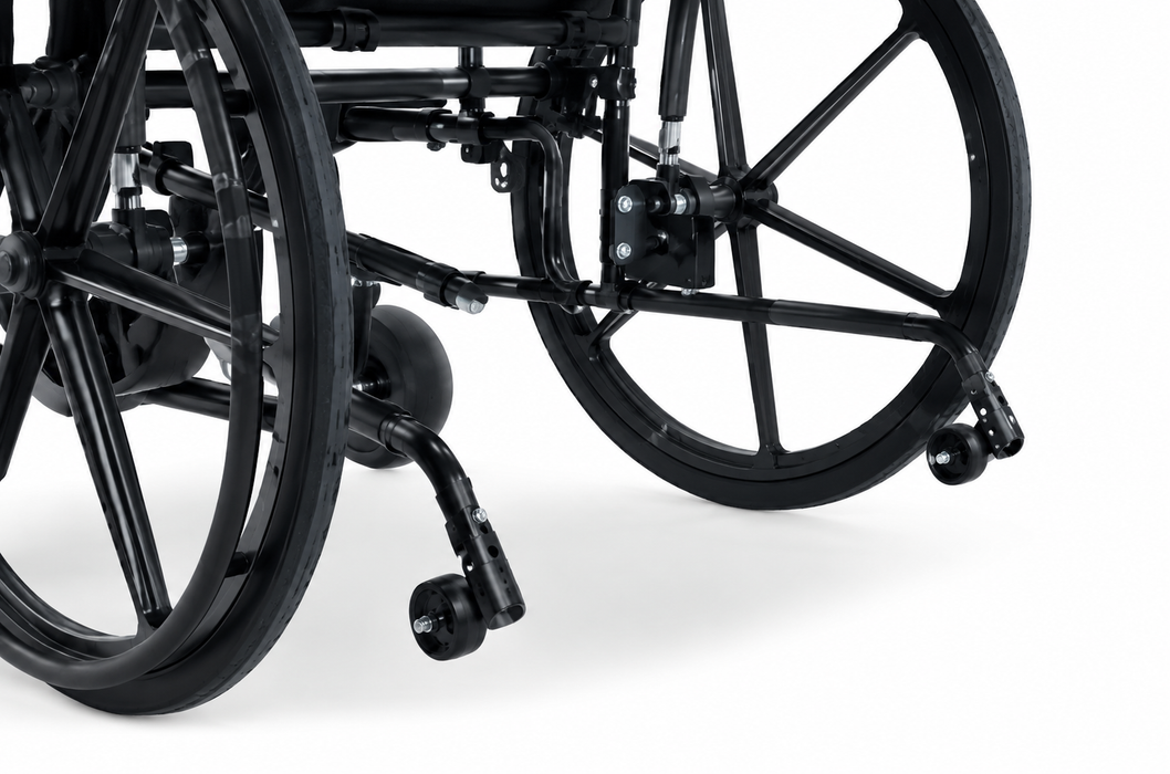 Graham Field Regency 450R Wheelchair With Pneumatic-Assist Reclining Back Support Wheel 