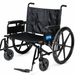 Graham Field Regency 525 Heavy-Duty Wheelchair With Padded Armrests And Swingaway Footrests Side View 