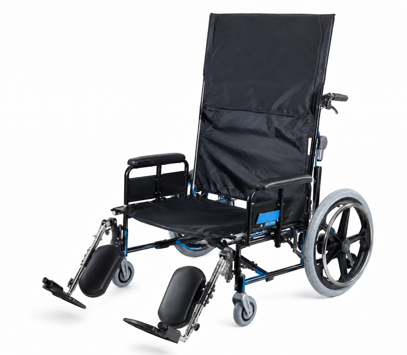 Graham Field Regency 525R Reclining Wheelchair With Heavy-Duty Black Frame
