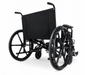 Graham Field Regency 6700 Fixed Back Wheelchair With Large Rear Wheels And Footplates Back View