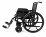 Graham Field Regency 6700 Heavy-Duty Wheelchair With Padded Arms And Wide Seat Side View