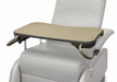 Graham Field Three Position Recliner Vintage Gold With Activity Tray, Padded Seating And Extended Footrest Tray Table Image
