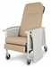 Graham Field Three Position Recliner Vintage Gold With Extended Leg And Foot Support Warm Taupe Image