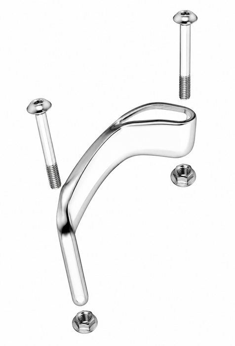 Graham Field Traveler SE Plus Silver Wheelchair Bracket With Matching Nuts Metal Silver Bracket 