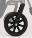Graham Field Traveler SE Plus Wheelchair Fasteners Beside A Curved Silver Bracket Wheel 