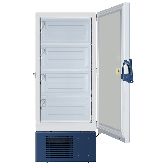Open Door Haier 338L ULT Energy Saving Ultra-Low Temperature Freezer for Reliable Biological Sample Storage