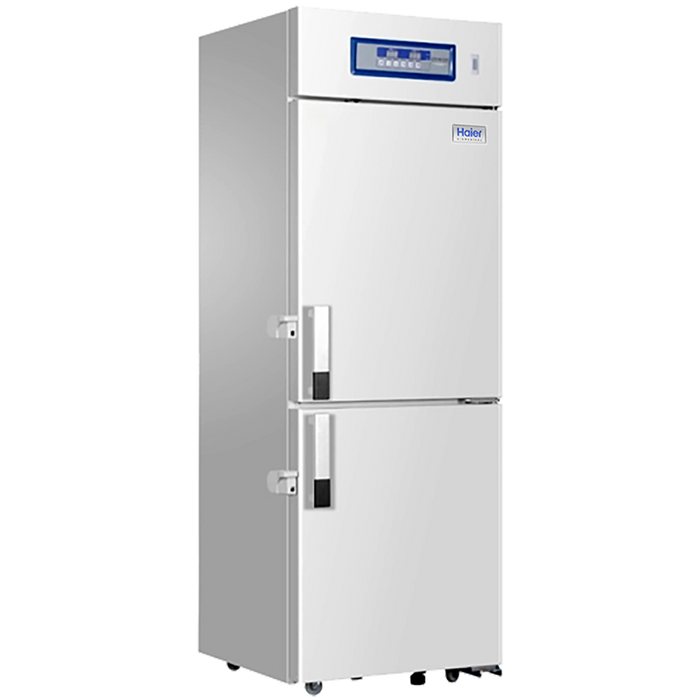 Safe Haier Pharmacy Refrigerator and Freezer Combination Reliable Vaccine and Biomedical Sample Storage