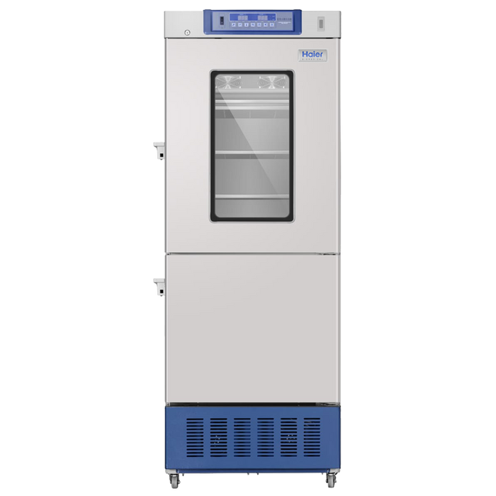 White Haier Pharmacy Refrigerator and Freezer Combination Reliable Vaccine and Biomedical Sample Storage
