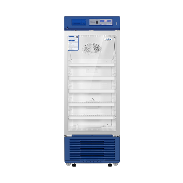 Clear View Haier 290L Single Door Pharmacy Refrigerator for Vaccines Biological Samples Pharmaceuticals Energy-Efficient, Eco-Friendly 2–8°C Storage