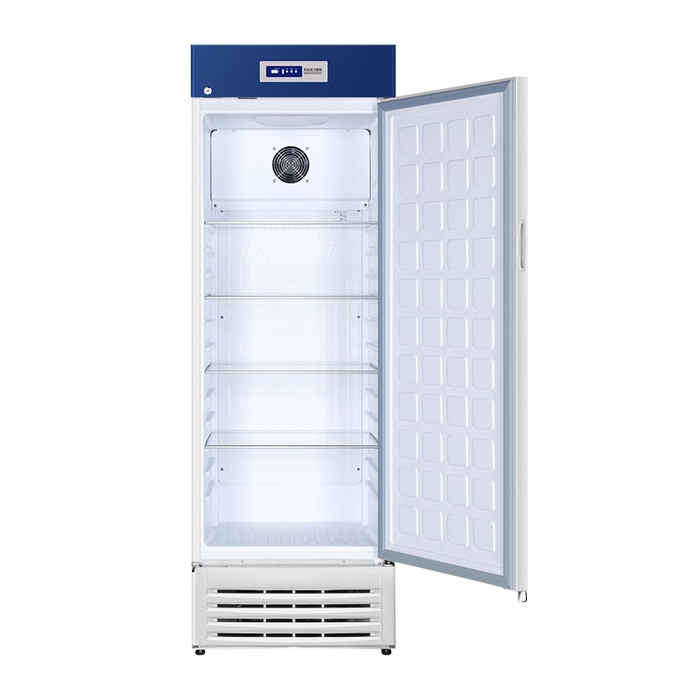 White Open Door Haier Spark Free Explosion Proof Laboratory Refrigerator ATEX II C-T6 Certified, 3-16°C Adjustable, High-Efficiency Cooling for Safe Chemical Reagent Storage