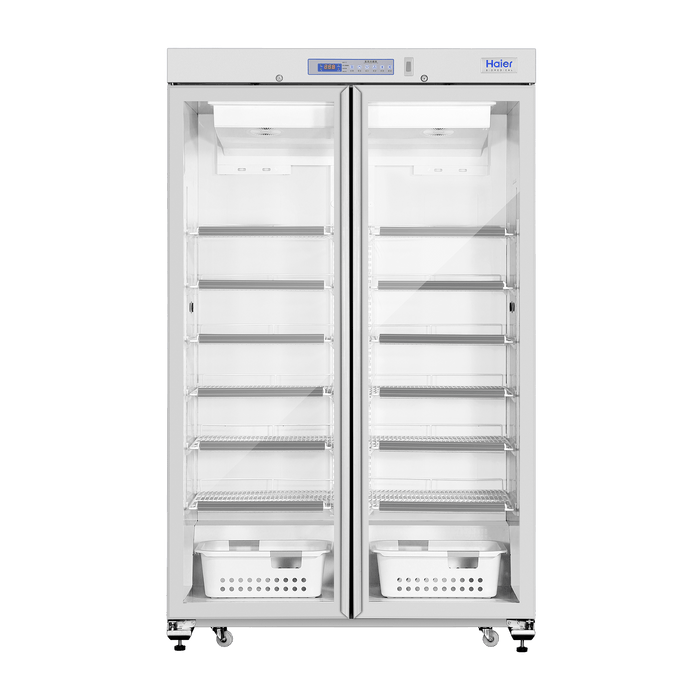 Clear View Haier Standard Pharmacy Refrigerator 2–8℃– Energy-Efficient, Reliable Medical Cold Storage for Hospitals, Clinics &amp; Pharmacies