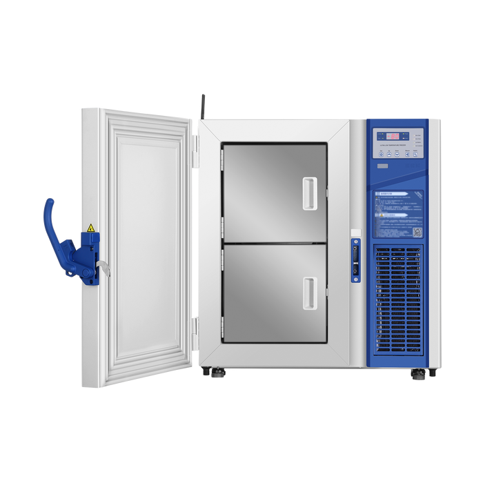 Open Door Haier ULT Energy Saving Undercounter Freezer Reliable Low-Temperature Storage in Clinical, Medical, and Research Laboratories