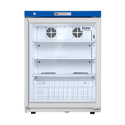 Clear View Haier Under-Counter Pharmacy Refrigerator Energy-Efficient, Ultra-Quiet, and Reliable Cold Storage for Medications