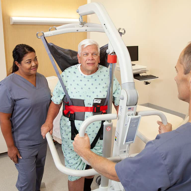 Handicare FGA 700 Mobile Floor Lift Heavy Duty For Safe Patient Transfer Lifting And Gait Training Up To 700 Lb Capacity In Long Term Care Setting