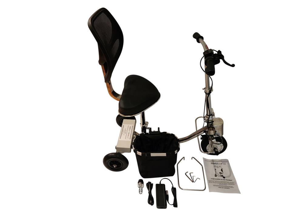 HandyScoot HS101 Mobility Scooter Highlighting Top Photo Features