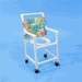 Safe Healthline Medical 15" Pediatric Shower Commode Chair Lightweight, Rust-Proof PVC Bath and Toilet Chair for Children and Small Adolescents